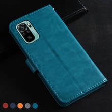 Capa de couro para redmi note 10 pro, capa estilo carteira vintage para xiaomi redmi note 10 pro 2024 - compre barato