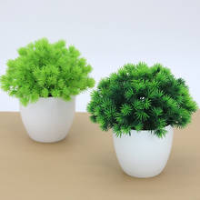 Artificial Plants Potted Bonsai Green Small Tree Plants Fake Flowers Potted Ornaments for Home Garden Decor Party Hotel Decor 2024 - buy cheap