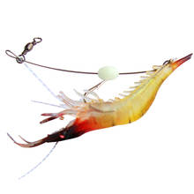 Shrimp Fishing Lure Luminous Lures Artificial Soft Bait Top Water Wobblers Fishing Tackle 9.4cm 1 Pc 2024 - buy cheap