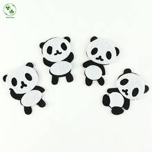 8Pcs/Lot Felt Patches Die Cut Panda Felt Appliques DIY Hairclip Accessories Cute Animal Shape Cloth Patch 2024 - buy cheap