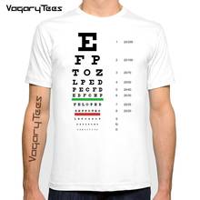 VagaryTees 2022 Men's Funny visual acuity charts Design T Shirt Male Fashion Cool Tops Hipster Printed Summer Tees 2024 - buy cheap