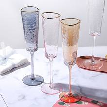 Vidro de uísque em cristal criativo, copo de vinho tinto colorido champanhe estilo europeu, presente novo 2024 - compre barato