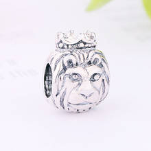 Simba leão rei apto pan original charme pulseira colares & pingentes 925 prata esterlina grânulo jóias fazendo crianças berloque 2024 - compre barato