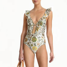 2020 sexy do vintage um pedaço maiô feminino sem costas brasileiro monokini impressão floral maiô natação trikini feminino 2024 - compre barato