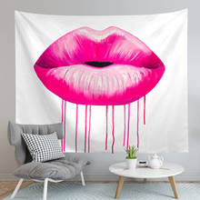 Wall Tapestry Bohemian Red Lips Printed Wall Hanging Cloth Panda Wall Art Carpet Tapesties Living Room Decor Hippie Tapestry 2024 - buy cheap