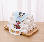 Pañuelo cuadrado para bebé recién nacido, Toalla de baño de algodón con dibujos animados de Disney, Mickey, Minnie, paño de limpieza facial infantil 2024 - compra barato