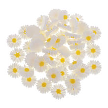 50pcs Flatback Resin Daisy DIY Hair Bow Craft Embellishments Cabochon 2024 - buy cheap