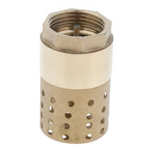 Brass Foot Valve Check Valve With Holes Strainer Filter DN25 1 Inch Installed at a pump or at the bottom of a pipe line 2024 - купить недорого
