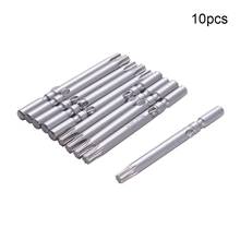 Utoolmart 10Pcs Torx Head Screwdriver Bits S2 Steel Round Shank 60mm T5~T25 Tip Size Magnetic Screw Driver Bit Power Tools 2024 - buy cheap