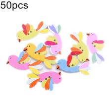 50Pcs Bird Shape Wooden Button 2 Holes Baby Kids Clothing Sewing Scrapbooking DIY Accessories Patchwork Craft Sewing Tools 2024 - buy cheap