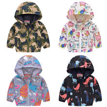 clothes for новорождëных baby clothes Toddler Kids Baby Grils Boys Long Sleeve Cartoon Print Zipper Hooded Coat Jacket baby 2024 - buy cheap