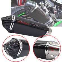 51mm Free Shipping Universal Carbon Fibers Motorcycle Exhaust Muffler Exhaust Escape Moto for Bmw Cbr1000 Tmax530 z1000 z800 2024 - buy cheap