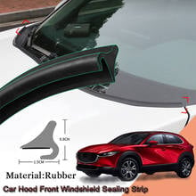 DIY Автомобильная прокладка для уплотнения ветряной спойлер Защита краев уплотнительная полоса наклейки аксессуары для Mazda CX-30 2020-настоящее время 2024 - купить недорого