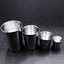 30/70/180/320ml Stainless Steel Cup Drinking Coffee Beer Tea Camping Water Mug  Water Bottle Portable Drinking Cup Whiskey Drink 2024 - buy cheap