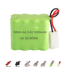 9.6v 3000mah NiMH Bateria Para brinquedos de Rc Carros Tanques De Trem Robôs RC Barco Arma Ni-MH AA 700mah 9.6v Bateria Recarregável 1p para 10pcs 2024 - compre barato