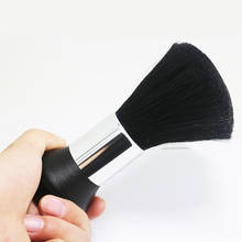 Cepillo profesional suave para el cuello y la cara, herramienta de maquillaje para corte y estilismo de peluquero, color negro 2024 - compra barato