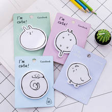 Kawaii Memo Pad Bookmarks Creative Cute Animal Sticky Notes index Posted It Planner Stationery School Supplies Paper Stickers 2024 - buy cheap