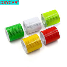 DSYCAR 1Roll 5cm300cm Auto Car Reflective Adhesive Reflector Tape Safety Caution Warning Sticker for Cars Truck Trailers RV's 2024 - buy cheap