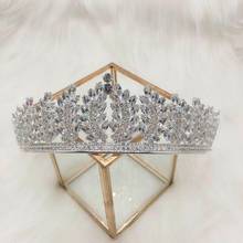 Bride noble exquisite zircon white crystal crown crown princess crown 2020 wedding headdress ball dinner accessories 2024 - buy cheap