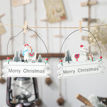 Ano novo decorações de natal feliz natal fraseio pendurado ornamentos artesanato de madeira para decoração da janela da porta do feriado 2024 - compre barato