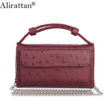 Alirattan PU Leather Chain Crossbody Bag for Women Female 2022 Fashion Shoulder Bag Luxury Design Crocodile Clutch Handbags 2024 - buy cheap