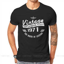 1971 50th Anniversary Fabric TShirt Vintage Circle Classic T Shirt Leisure Men Tee Shirt New Design Big Sale 2024 - buy cheap