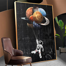 Astronaut Outer Space Canvas Painting Posters and Prints Dreaming Stars Wall Art Picture Cuadros Home Decoration Kids Room Decor 2024 - buy cheap