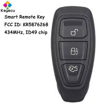 KEYECU-llave inteligente de coche, mando a distancia con 434MHz ID49 PCF7953 - FOB para Ford Focus c-max Focus Grand c-max Mondeo, KR5876268 2024 - compra barato