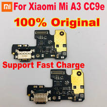 Puerto de carga IC completo 100% Original, placa PCB, Conector de base de carga USB, micrófono, Cable flexible para Xiaomi Mi A3 CC9e MiA3 2024 - compra barato