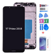 Original For HUAWEI Y7 Pro 2018 LCD Display with Touch Screen Digitizer assembly With Frame Y7 Prime 2018 lcd frame 2024 - buy cheap