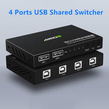 2 puertos de USB-A a 4 puertos, USB-B KM, Switch Box, USB 2,0, teclado, ratón, sincronizador, controlador de juegos para Monitor, ordenador 2024 - compra barato