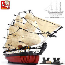 1118 pçs navio de vela fragata constituição blocos de construção kit antigo navio de guerra barco modelo tijolos brinquedos presentes natal 2024 - compre barato
