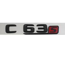 Black 3D C63s Letters Trunk Emblem Badge Sticker for Mercedes C63 AMG S 2024 - buy cheap