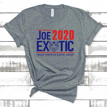 Camiseta del rey tigre de Mnes, camisa exótica para el presidente, Joe exótico, hacer América exótica de nuevo, camisetas de Humor 2024 - compra barato