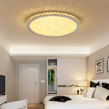 Lámpara de techo de cristal Led moderna, luminaria colgante de acero inoxidable con Control remoto para pasillo, sala de estar y hogar 2024 - compra barato