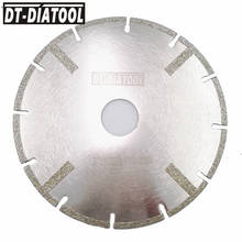 DT-DIATOOL-hoja de sierra de diamante galvanizado, diámetro de 125mm, reforzados por ambos lados para discos de corte granito y mármol, 5 "/22,23mm, 1 unidad 2024 - compra barato