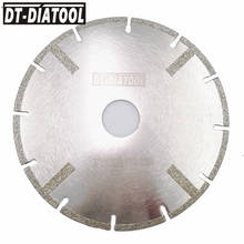 DT-DIATOOL 1pc 5"/125mm Electroplated Diamond Saw Blade Bore 22.23mm Both Side Reinforced Cutting Discs For Granite & Marble 2024 - buy cheap