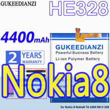 GUKEEDIANZI-batería recargable de repuesto para teléfono móvil, batería de polímero de litio seguro, probada, para NOKIA 8, HE328, 4400mAh 2024 - compra barato