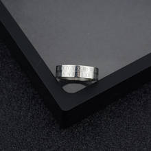 316L нержавеющая сталь бриллианта обручальное кольцо с римскими цифрами вращающийся сталь Цвет панк кольца для мужчин и женщин, модное ювелирное изделие 2024 - купить недорого
