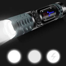 Lanterna led com zoom, à prova d'água, 3 modos, lâmpada de trabalho, carregamento usb, luz para acampamento ao ar livre, luz portátil, reparo de carro 2024 - compre barato