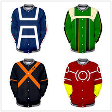 My hero academia Baseball Jacket Coat Boku no Hero Academia Cosplay Sweatshirt Midoriya Izuku harajuku Tracksuit brand Coats 2024 - buy cheap