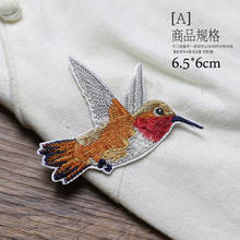 2 pc/set moda aves passar remendos bordados ferro em parches bordados apliques para roupas parches para la ropa 2024 - compre barato
