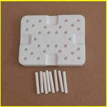 Dental Lab Denture Multistation Multi stage Honeycomb Firing Tray plate Square shape + ceramic pins 2024 - buy cheap