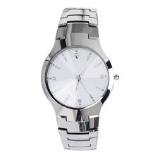 50% HOT SALES!!! Casual Couple Round Dial Calendar Alloy Linked Strap Analog Quartz Wrist Watch 2024 - buy cheap