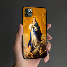 Funda de teléfono con pintura de la Inmaculada, carcasa para iPhone SE 6s 7 8 Plus X XR XS 11 Pro Max Samsung S Note 10 20 Plus ultra 2024 - compra barato