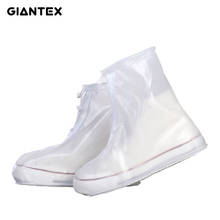 GIANTEX Men Women's Rain Waterproof Flat Ankle Boots Cover Heels Boots Shoes Covers Thicker Non-slip Platform Rain Boots 2024 - buy cheap