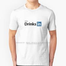 Получите напитки в футболке 100% Чистый хлопок Linkedin, связанные с получением напитков в 2024 - купить недорого