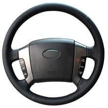 Black Natural Leather Steering Wheel Cover for Old Kia Sorento 2004-2008 2024 - buy cheap