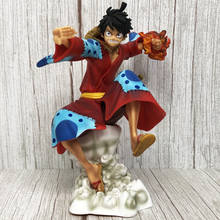 Mono de una pieza D. Kimono rojo Luffy, figura de Anime de LAND OF WANO GK, juguetes de colección, modelo de muñeca T30 2024 - compra barato