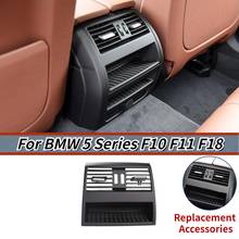 For BMW 5 Series F10 F11 F18 520 523 ABS Black Rear Wind Row Chrome AC Air Conditioning Vent Grille Outlet Panel car Accessories 2024 - buy cheap